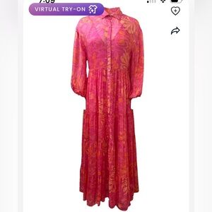 Jen's Pirate Booty Fuchsia Floral Dress